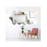 15 Pieces Hexagon Mirror Wall Stickers ,Acrylic Mirror Wall Sticker for Home Living Room Bedroom Decor (Large Size)